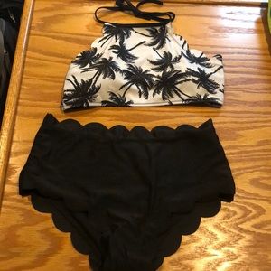 palm tree bathing suit